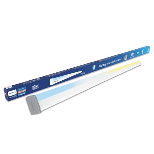 Image of Philips 20W Smart Wi-Fi Tunable White LED Batten Light | App & Voice Control via Alexa & Google Assistant | Energy Efficient Smart Tube Light for Home | Packof 1