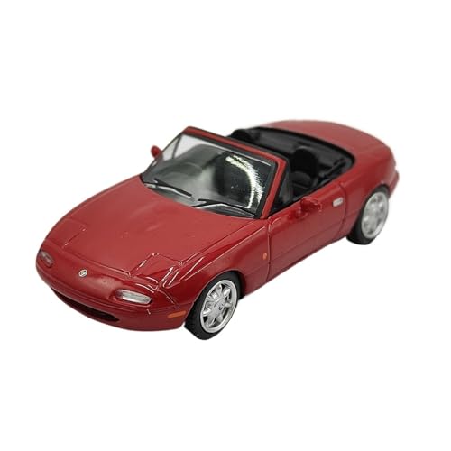 YLQERZ Auto Classica In Lega Collezione Di Modelli In Lega Di Fusione Di Mazda MX-5 Convertibile Rossa Del 1991 Scala 1:64 Mostrare Decorativi Da Collezione