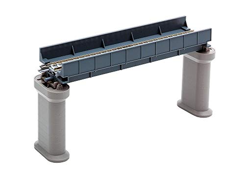 Pont miniature TomyTEC 030294 bleu pour créer un croisement de voitures et trains miniature