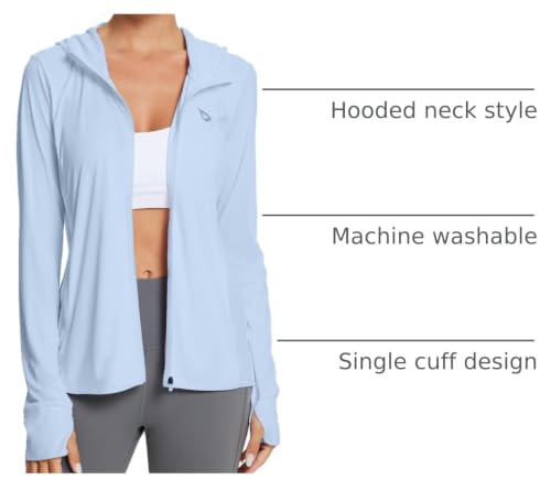 Image of baleaf Women's Sun Protection Jacket Hoodie Clothing Lightweight Long Sleeve Sun Cover Up Shirt