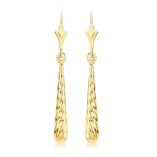 CARISSIMA Boucles d’oreilles pendantes en or jaune 9 ct pour femmes