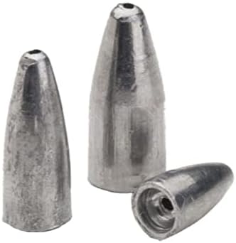 Permacolor Bullet Weights 1/4 oz Fishing Worm Weights 10 Count Bag Unpainted