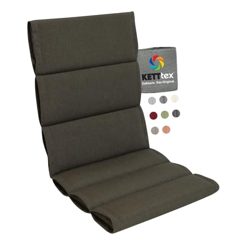 KETTtex EXKLUSIV Comfort Plus Auflage Mittellehner Dunkelgrau I Gartenstuhl Polster 106x50x5/3cm I KTH1 Sitzauflage weich & robust I Stuhlauflage UV-beständig I Sitzkissen I Dessin 8692 KETTtex EXKLUSIV Comfort Plus Auflage Mittellehner Dunkelgrau I Gartenstuhl Polster 106x50x5/3cm I KTH1 Sitzauflage weich & robust I Stuhlauflage UV-beständig I Sitzkissen I Dessin 8692