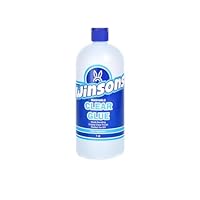 Clear Glue, Washable, Great for Making Slime,Crafts, School Supplies, Classroom, Home, Office, Projects (1 Quart)