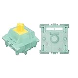 Zjmehty Gateron Goldenrod Yellow Proスイッチ MXメカニカルキーボード用、5ピンリニア/55gf/プリルブド/SMD LEDスイッチ(72個)