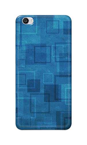 Image of Printed Hard Back Cover Case for Vivo Y55 | Vivo Y55L | Vivo Y55s Back Cover (Plain Azure Blue) -1302