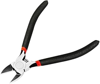 BOENFU Wire Cutters for Crafts Flush Cut Pliers 6in Wire Clippers Micro Side Cutters for Artificial Flowers, Fencing, Chicken Wire, Jewelry Making, Electronics | Black