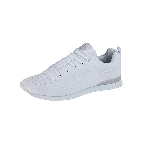 Dek Target Unisex Lace Bowls Trainers Bowling Shoes (White, Numeric_10)