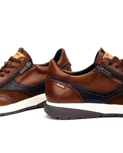 Pikolinos Para Hombre. M2B-6398C1 Zapatillas De Piel Getafe MarróN (44), Plano, Cremallera, Casual - 4