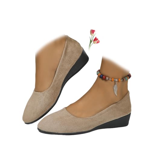Zapatos de cuero ligeros para mujer, cómodos Imagen de Zapatos de cuero ligeros para mujer, cómodos