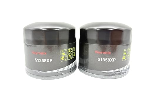 (Pack of 2) Veyronix Spin-On Lube Filter 51358XP Compatible with Honda Kawasaki Motorcycles Industrial I-R Honda Komatsu Kubota Mercury Arctic Cat Polaris Yamaha Replaces Mahindra MAM0117