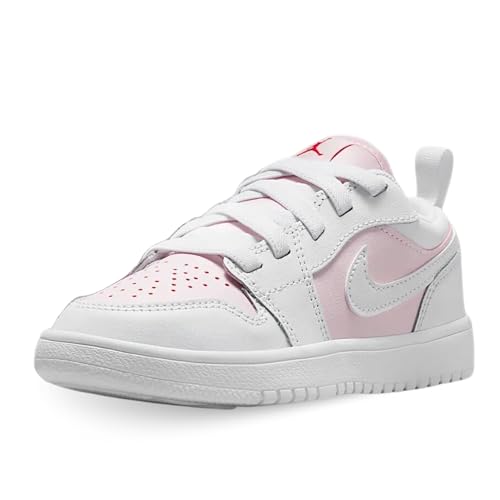 Jordan 1 Low Alt Little Kids' Shoes (DR9748-608, Pink Foam/Fire Red/White)