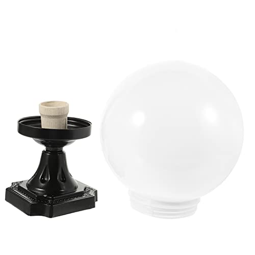 Tofficu De Repuesto Para Lámpara De Poste Esfera Luminosa Protector De Acrílico Decoración Para Jardín