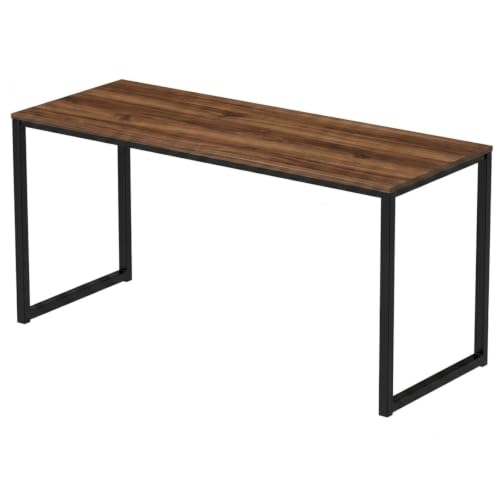 Image of Computer Desk for Home | Wooden Table for Work, Study | Wooden Study Table for Home | Workstation Desk for Laptop PC | Rustic Brown | 120 x 60 x 75 cm