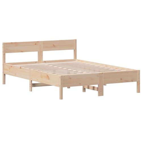 vidaXL Cadre de lit sans Matelas 140x190 cm Bois de pin Massif