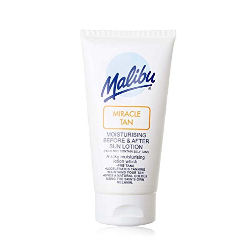 Malibu Miracle Tan Before And Aftersun - Loción hidratante para el sol, 3 x 150 ml, 3 unidades