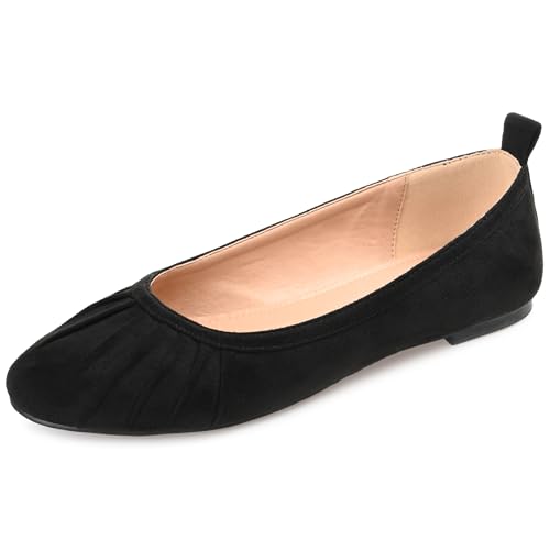 Journee Collection Tru Comfort Foam Tannya Flat para mujer, Negro, 38 EU