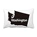 DIYthinker Washington Gli Stati Uniti Map Gettare lombare del cuscino Inserire Cuscino casa Divano Decor regalo