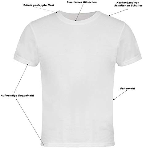 REWE Herren-T-Shirts-3er-Pack Original T-Shirts Herren weiß Shirt M-XXL (XXL)