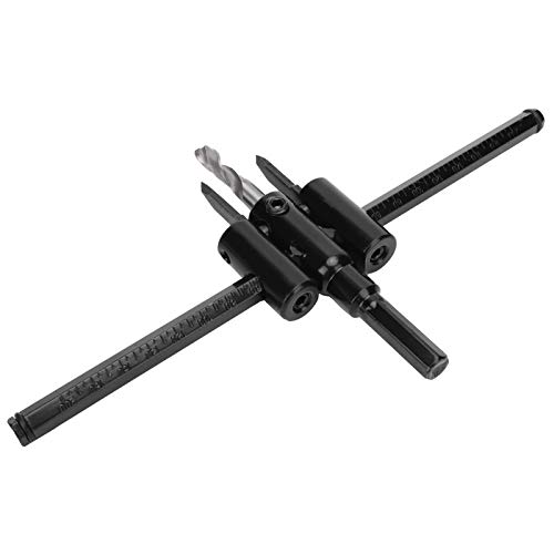 Kit cortador de agujeros ajustable de acero para madera y plástico miniatura 6