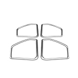Para Porsche Para Macan 2015-2021 4 Piezas Embellecedor Cubierta Marco Anillo Bocina Altavoz Puerta Plateado Plateado GFVFGNLNNA