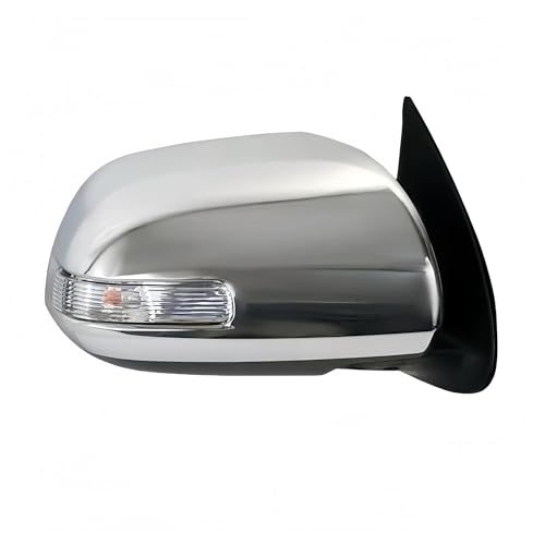 Rétroviseur cassé sur Hilux Vigo ? Rétroviseur droit 7 broches chrome avec clignotant de rechange