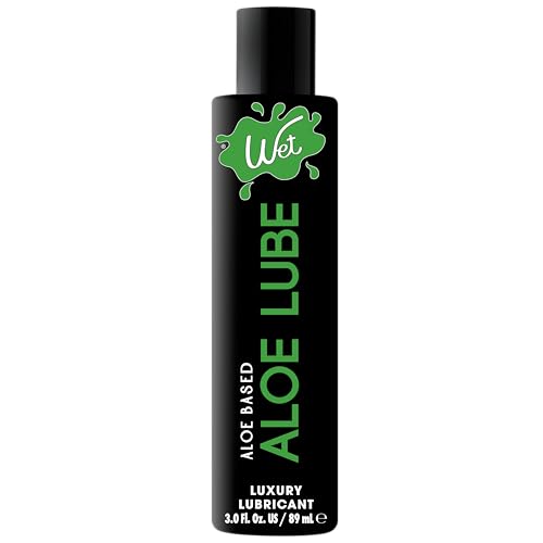 Wet Aloe-Based Personal Lubricant | Hydrating & Silky Smooth Lube for Sensitive Skin, Non-Sticky Vegan Formula, 3 fl oz