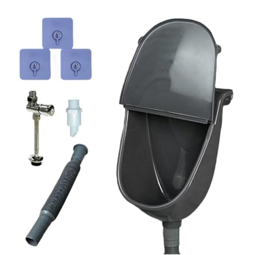 Urinario portátil de pared con tapa para evitar olores en el patio