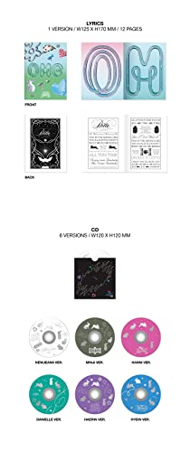 NewJeans - OMG [Message Card ver.] 1st Single Album+Store Gift (6 ver. Set)