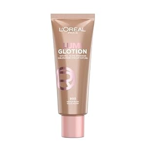 L’Oréal Paris Multi-Use Glow Enhancer, 24h Hydration with Shea Butter and Glycerin, for Face and Body, Paradise Lumi Glotion, Shade 903: Medium Glow, 40 ml
