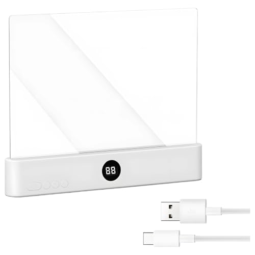 Lámpara de lectura plana transparente regulable para evitar reflejos molestos en los ojos