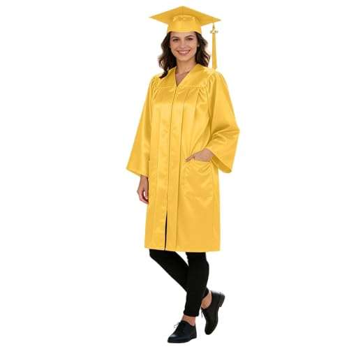 Gorra de graduación y bata ligera abierta que evita el calor en ceremonias académicas