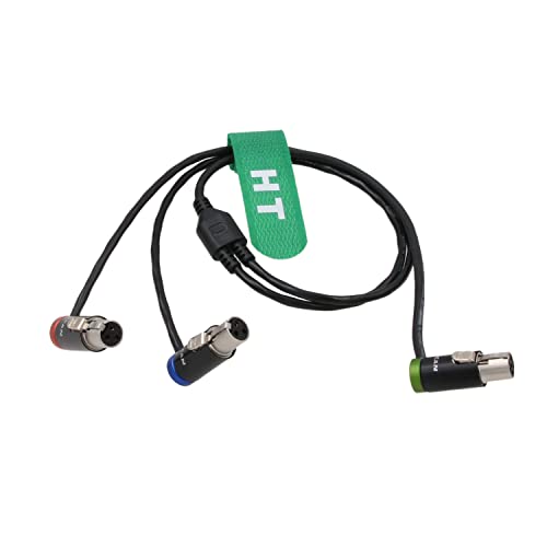 HangTon Audio Y Cable for Zaxcom QRX200 Lectrosonics SRc5P Receiver to Camera Mixer Recorder, Low-Profile TA5F to TA3F 20