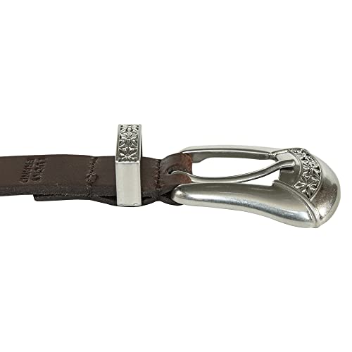 Image of Lucky Brand Women's Western Leather Belt | Classic | Fashion | Vintage | Buffalo Leather | Western-Inspired