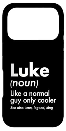 Luke Like A Normal Guy Only Cooler Legend King �t�@�[�X�g�l�[�� �X�}�z�P�[�X iPhone 17 Pro �p