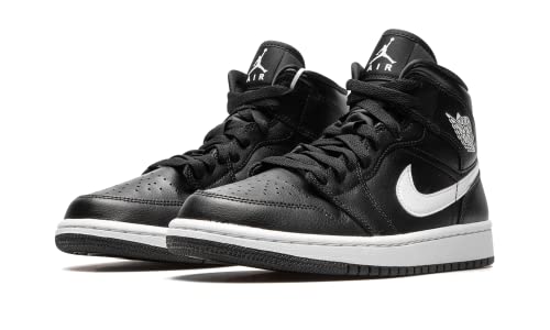 Jordan Womens WMNS Air Jordan 1 Mid DV0991 001 - Size 10W Black/White-Black2