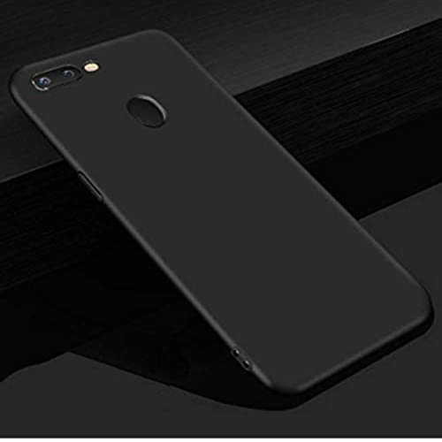 Image of Mobile Back Cover Case for Oppo Realme 2 (Silicone Case|CameraProtection|Black SC1510)
