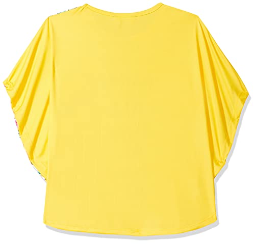 Image of EASYBUY Girl's Regular T-Shirt (SU21DM05GY Yellow 14Y)