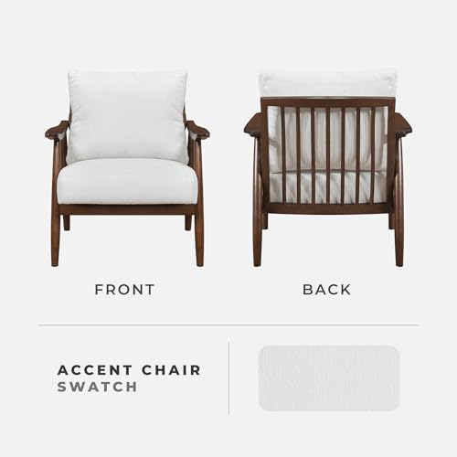 Sillón Moderno Textura Tela Beige miniatura 4