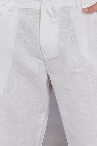 Image of DIVISIVE Men's Relaxed Fit Cotton Linen Blend Trousers