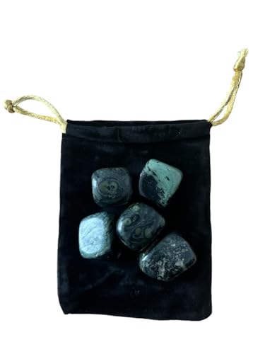 5 Piedra Natural Jaspe Kambaba- 5 Cristales Pulidos Jaspe Kambaba con Propiedades Energéticas, Jaspe Kambaba pulida (Jaspe Kambaba, 5 PCS)