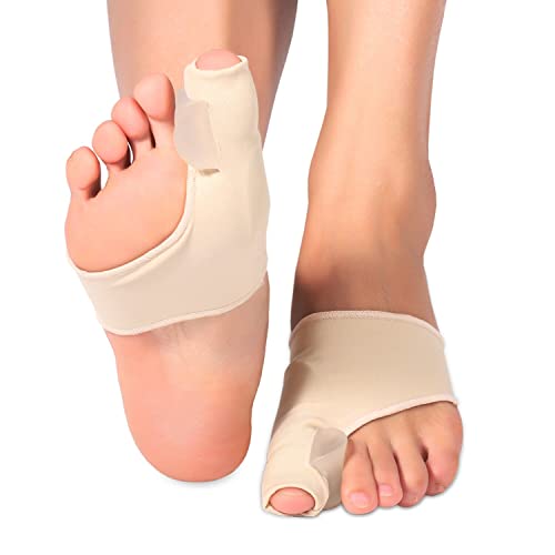 Bunion Corrector for Women and Men 1 Pair Silicone Bunion Toe Separator Big Toe Bunion Pain Relief Hallux Valgus Correction for Men Women (S)