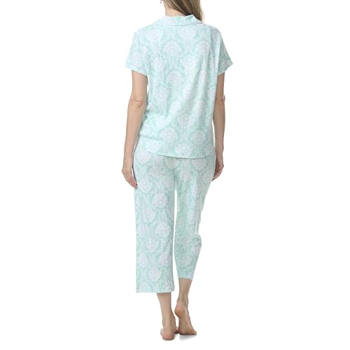 Image of Karen Neuburger Women's Short Sleeve Girlfriend Capri Pajama Set