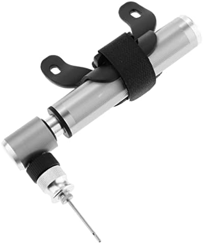 harayaa Mini Portable Pump Tire Inflator Foot Activated with Presta and Valve Compatibility Aluminium Alloy Barrel with Mount and