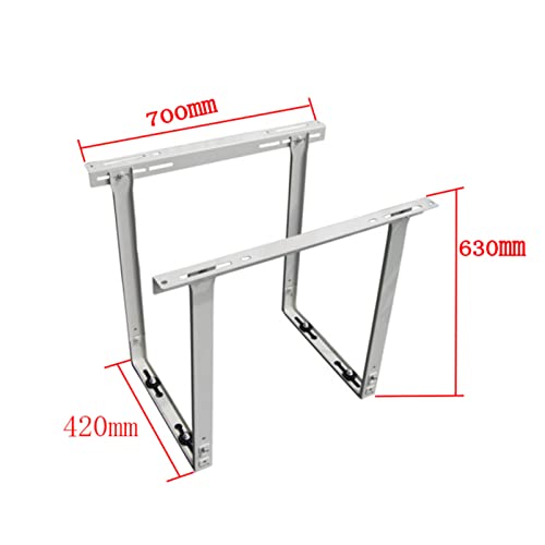 Support de plafond pour climatiseur split en acier galvanisé robuste