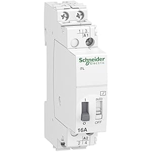 schneider electric acti9, itl télérupteur 16a 2no 230...240vca 110vcc 50 60hz a9c30812