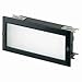 Sea Gull Lighting 9242-12 Two-Light Ambiance Recessed Brick Light with Frosted Glass, Black