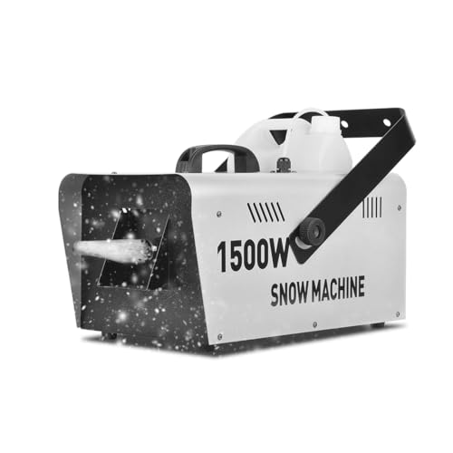 Moka SFX Snow Machine 1500W Snow Making Machine Snowflake Maker With Remote for Christmas Wedding Kids Party Stage Effect