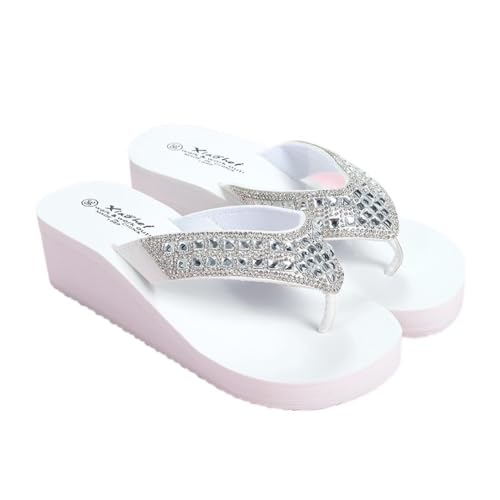 Sandals, Breathable Women's Summer Sandals with Wedge Heel for Beach & Outdoor Slippers