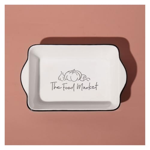 Plat à four rectangulaire céramique riz au fromage double anse plateau de cuisson - 4